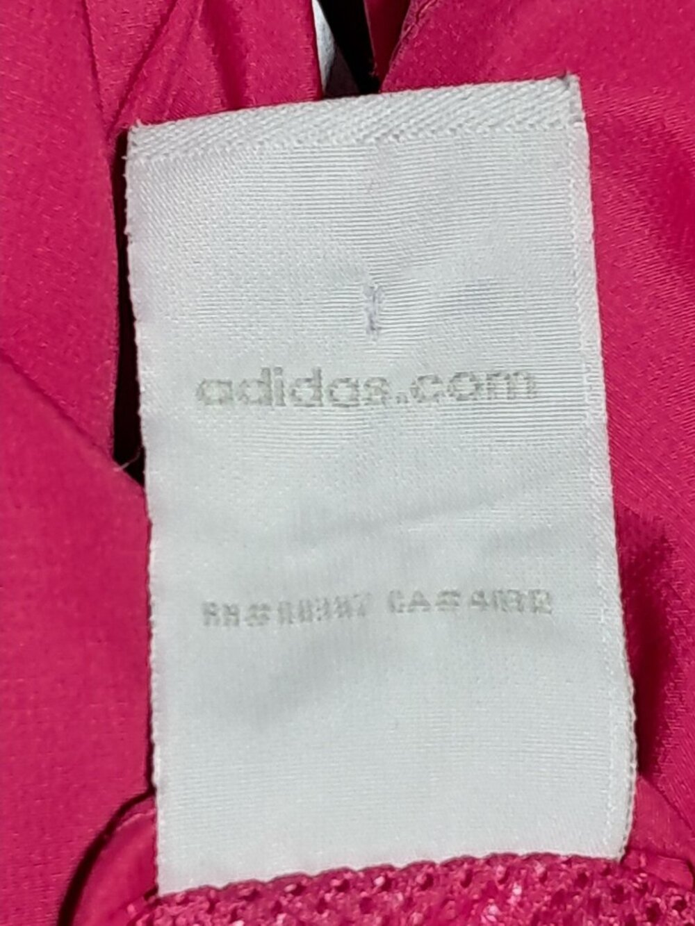 Y2K Adidas Windbreaker Zip Jacket Womens Size S Pink Polyester Activewear Lightw - Picture 11 of 11